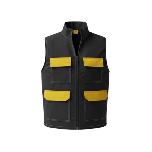 Gilet Multipoche (noir/jaune)