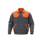 Vest et pantalon (Gris/Orange) – Image 2