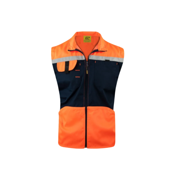 GILET HAUTE VISIBILITÉ ORANGE