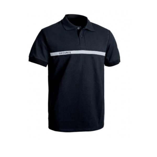 Polo sécurité manches courtes bande grise